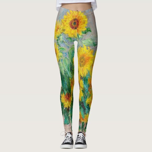 Leggings Bouquet de tournesols Claude Monet (Devant)
