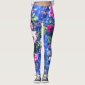 Leggings Bouquets avec roses (Devant)