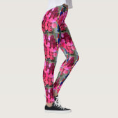Leggings bouquets de roses rouges (Droite)
