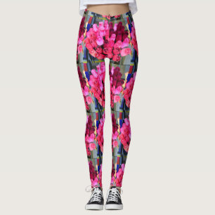 Leggings bouquets de roses rouges