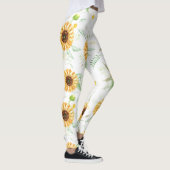 Leggings Bouquets de tournesol et de marais (Droite)