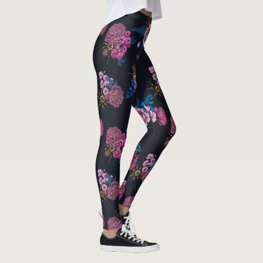 Leggings Bouquets et tarantula 2 (Droite)