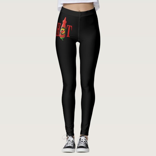 Leggings Bouteille de sauce chaude (Devant)
