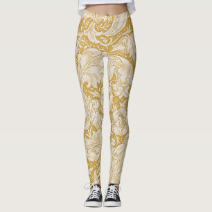 Leggings Bouton de Bachelier en or de William Morris Floral