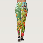 Leggings Bouton Fleur sauvage vibre Joy Design (Dos)