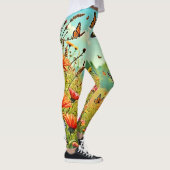 Leggings Bouton Fleur sauvage vibre Joy Design (Droite)