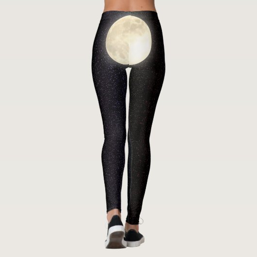 Leggings Bouton Pleine lune Sky Starry (Dos)