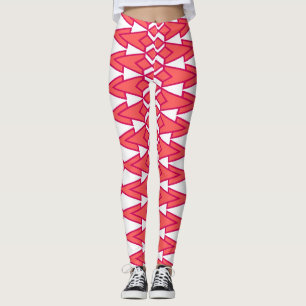 Leggings Bowties rouges et roses