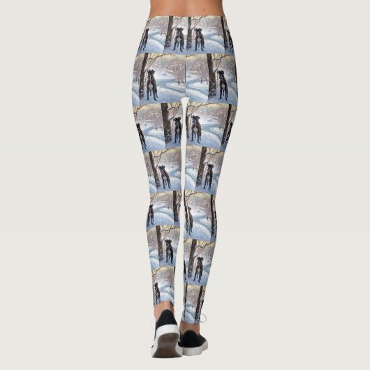 Leggings Boxe Laisser Neige Noël (Dos)