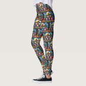 Leggings Boxer Chiens Citrouille Halloween Funny (Gauche)
