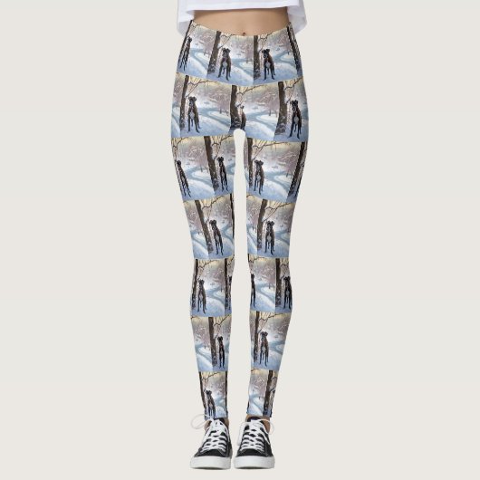 Leggings Boxer Qu'il neige Noël (Devant)