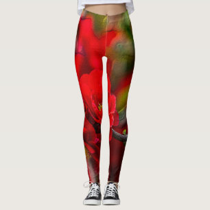 Leggings Branche de coings Peinture à l'huile