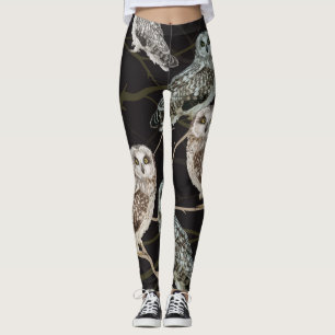Leggings Branche de la chouette : Perche d'oiseaux solitair