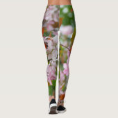 Leggings Branche délicate avec fleurs pommier (Dos)