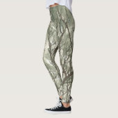 Leggings Branches d'aquarelle Camouflage vert (Gauche)