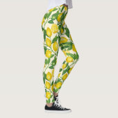Leggings Branches de citron vert et jaune (Droite)