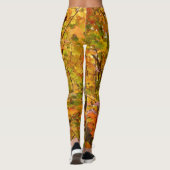 Leggings Branches de Maple Feuilles II Orange Automne (Dos)