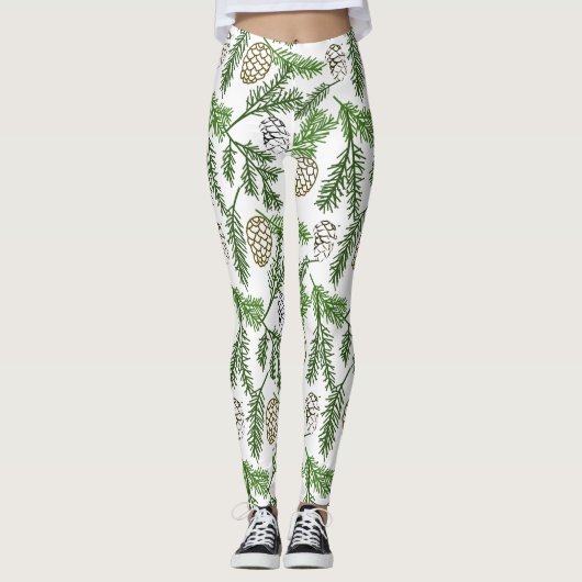 Leggings Branches de pin (Devant)