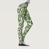 Leggings Branches d'olive sur blanc (Droite)