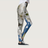Leggings Branches en fleurs blanches printemps (Droite)