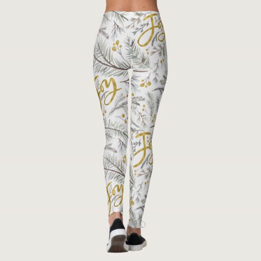 Leggings Branches Fir de Noël (Dos)