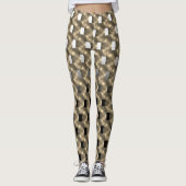 Leggings Branco e preto, e placas douradas sobre ? (Devant)