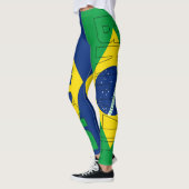 Leggings Brésil Drapeau couleurs Patriotique (Gauche)