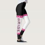 Leggings Bride Disco Cowgirl Bachelorette Party<br><div class="desc">Assurez-vous que tout le monde sait qui est la mariée à votre soirée de bachelorette à thème de cowgirl disco avec ces leggings. Elles ont un code couleur rose, noir et blanc avec le mot BRIDE qui court sur le côté de chaque jambe dans des lettres amusantes à motifs en...</div>