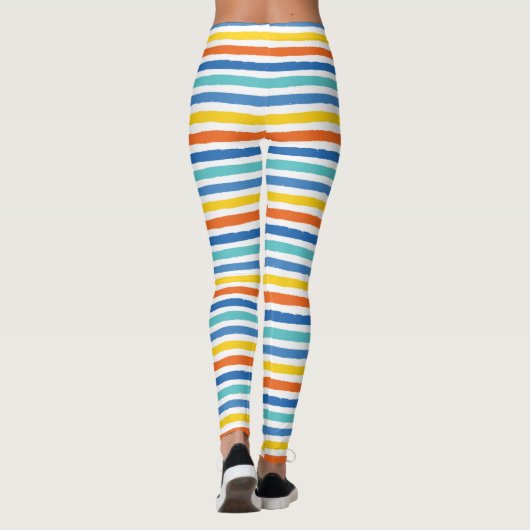 Leggings Bright Beach Striped Motif (Dos)