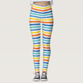 Leggings Bright Beach Striped Motif (Devant)