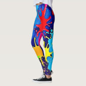 Leggings Bright Color Splatter (Gauche)