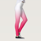 Leggings Bright été rouge et blanc dégradé ombre (Droite)