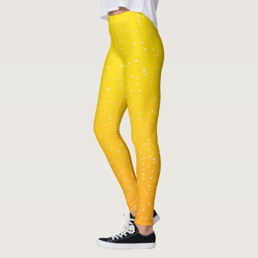 Leggings Bright Golden Beer Bubles (Gauche)