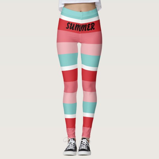Leggings Bright Horizontal Striped (Devant)