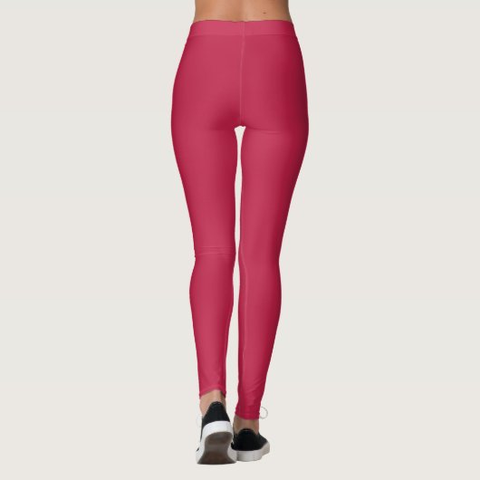 Leggings Bright Maroon (Dos)