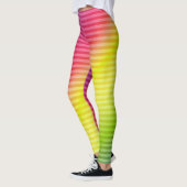 Leggings Bright neon fluorescent dégradé arc-en-ciel ombre  (Gauche)
