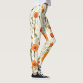 Leggings Bright Orange Floral (Droite)