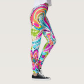 Leggings Bright Preppy Paisley (Droite)