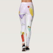 Leggings Bright rainbow cockparty boissons amusantes (Dos)