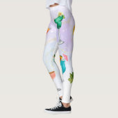Leggings Bright rainbow cockparty boissons amusantes (Gauche)