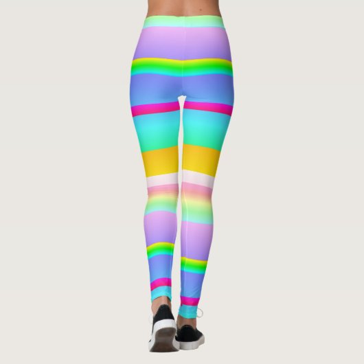 Leggings Bright vibrant rayé (Dos)