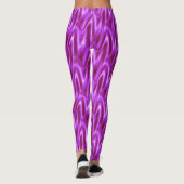 Leggings Bright Violet Wavy Motif (Dos)