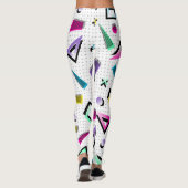 Leggings Bright White Pop Art 1980 (Dos)