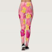 Leggings Brigit de sirène rose, dauphin et pois (Dos)