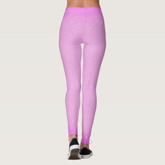 Leggings Brillant rose simple (Dos)