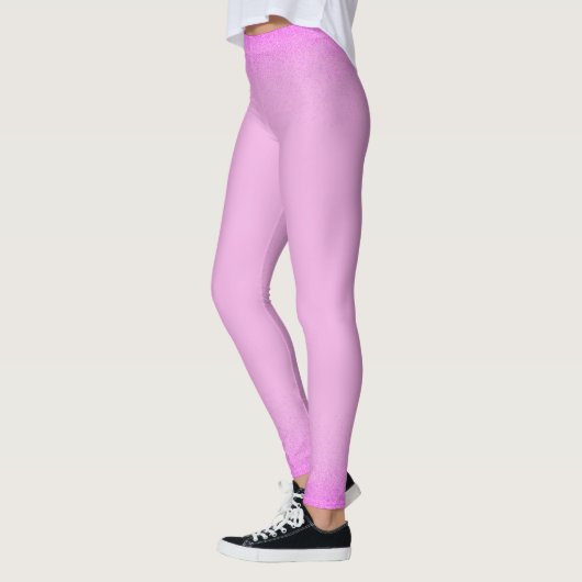 Leggings Brillant rose simple (Gauche)