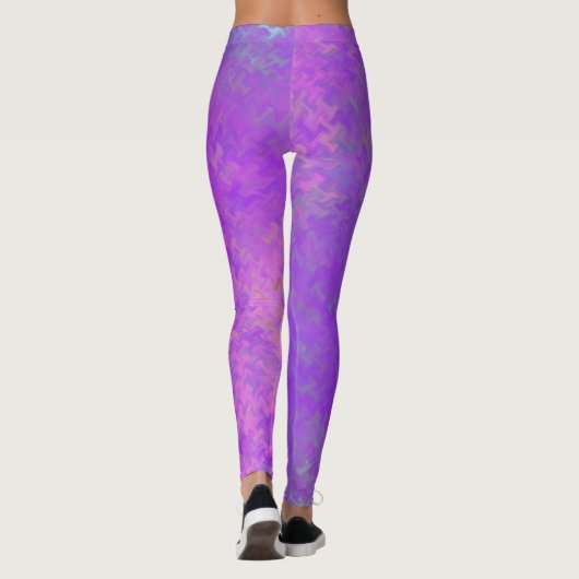 Leggings Brilliant Violet Artsy Marbré Motif (Dos)