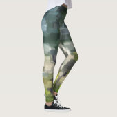 Leggings Brique Abstraite Été Vert (Droite)