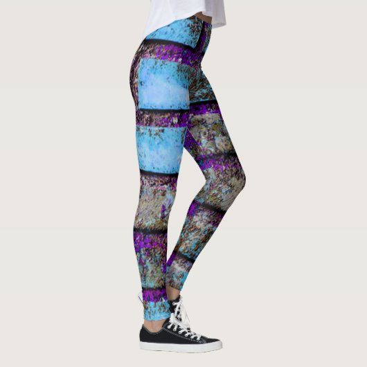 Leggings Briques Bleu violet gris (Droite)