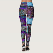 Leggings Briques Bleu violet gris (Dos)